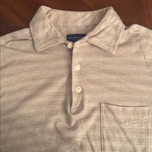 Proper Cloth Cotton and Linen Popover Collared Shirt